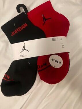 Jordan Ankle Socks red/black/white 3 pack